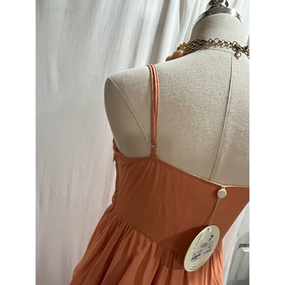 Keepsake The Label Size M Apricot Mine is Yours Shark-bite Dress Party Wedding - Picture 4 of 9